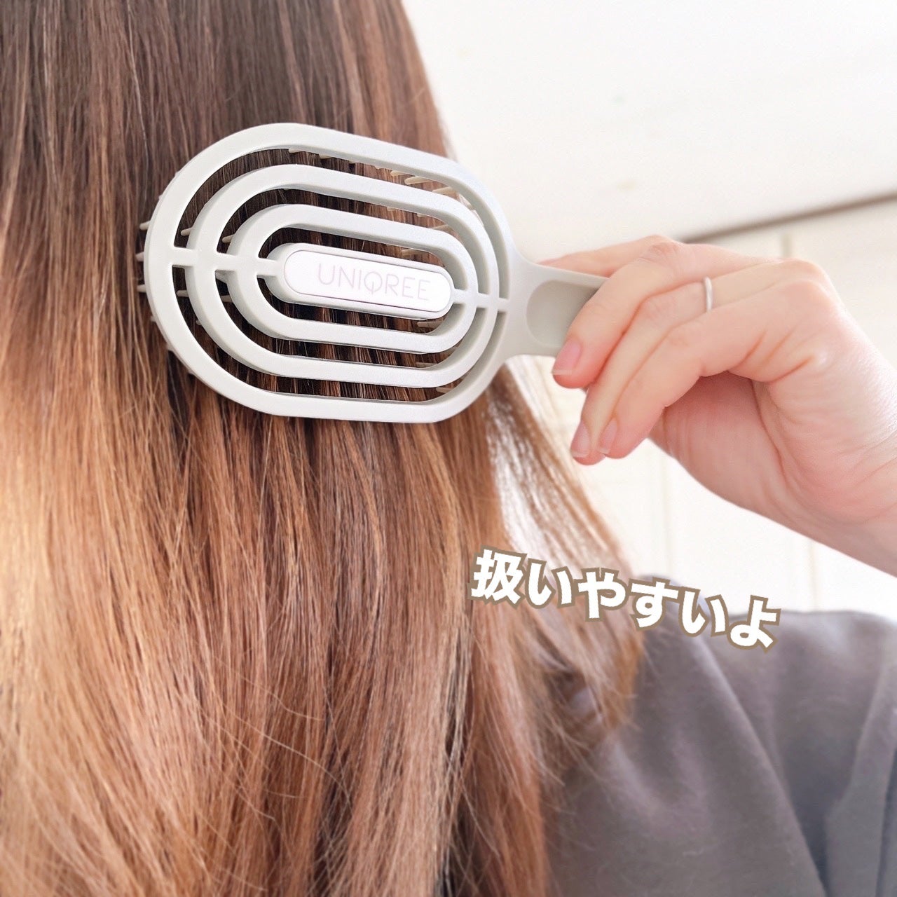ユニークリー 4wayスムースヘアブラシ/ビー・エヌ/ヘアブラシを使ったクチコミ(4枚目)