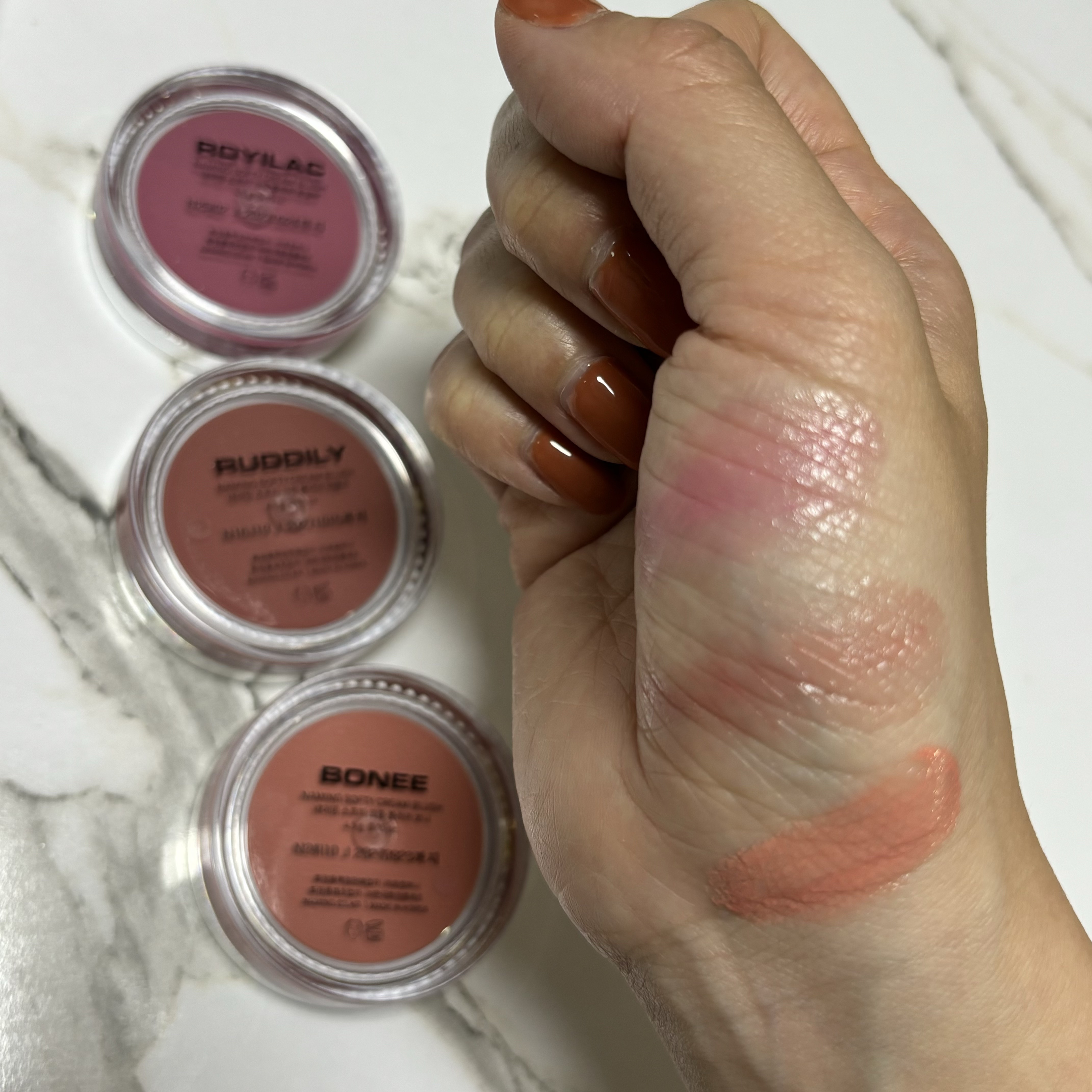 ネーミング　ソフティクリームブラッシュ/NAMING./ジェル・クリームチークを使ったクチコミ（2枚目）