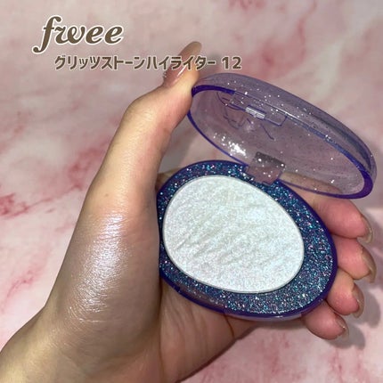 フィー グリッツストーンハイライター HL12 メリーオーロラ/fwee/パウダーハイライトを使ったクチコミ(1枚目)