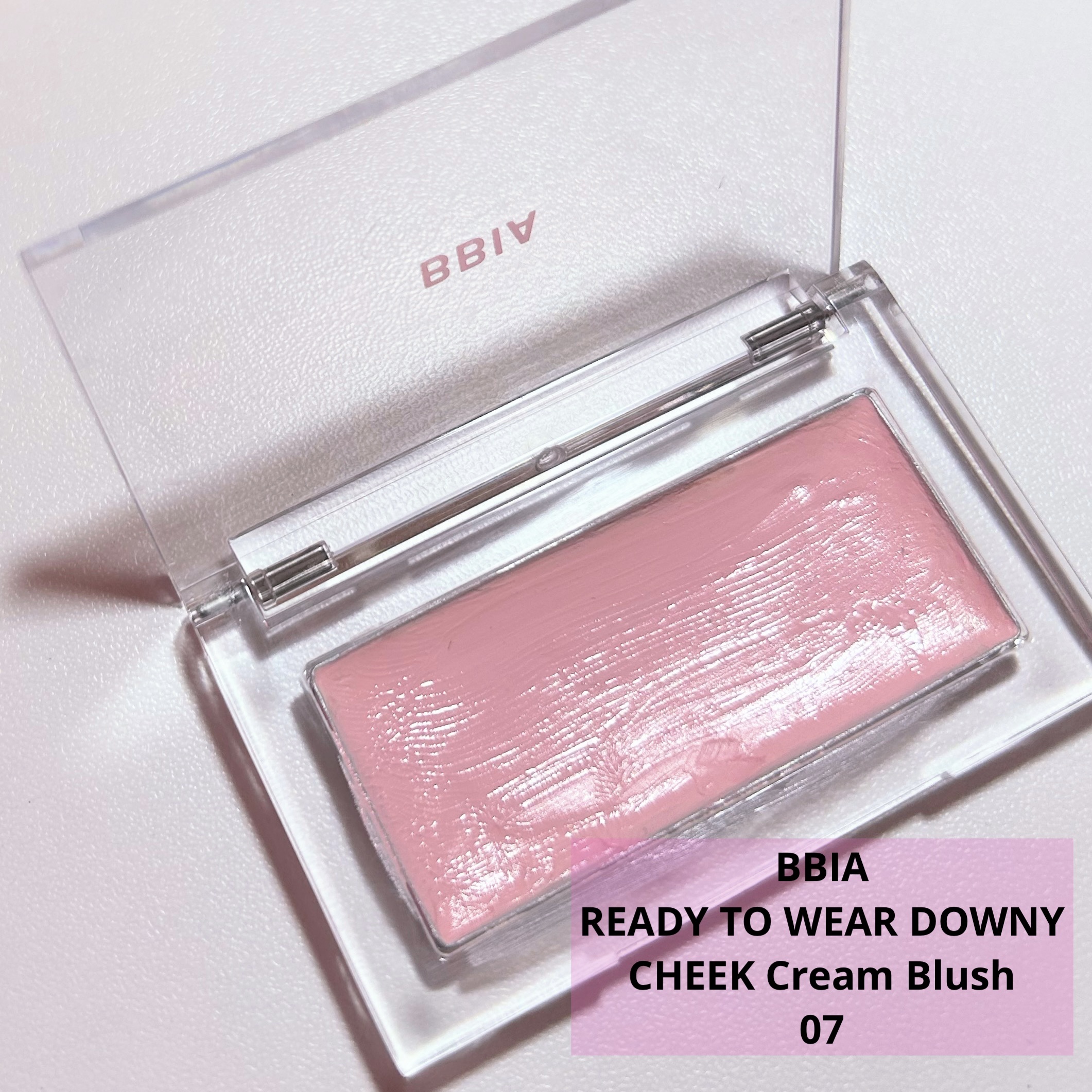 READY TO WEAR DOWNY CHEEK Cream Blush/BBIA/ジェル・クリームチークを使ったクチコミ（2枚目）