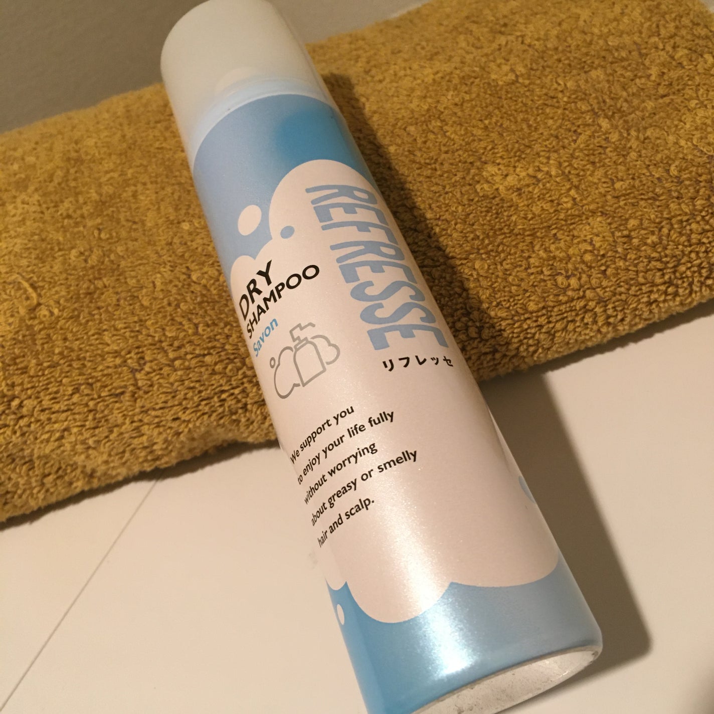 ドライシャンプー シャボンの香り/リフレッセ/ドライシャンプーを使ったクチコミ(1枚目)