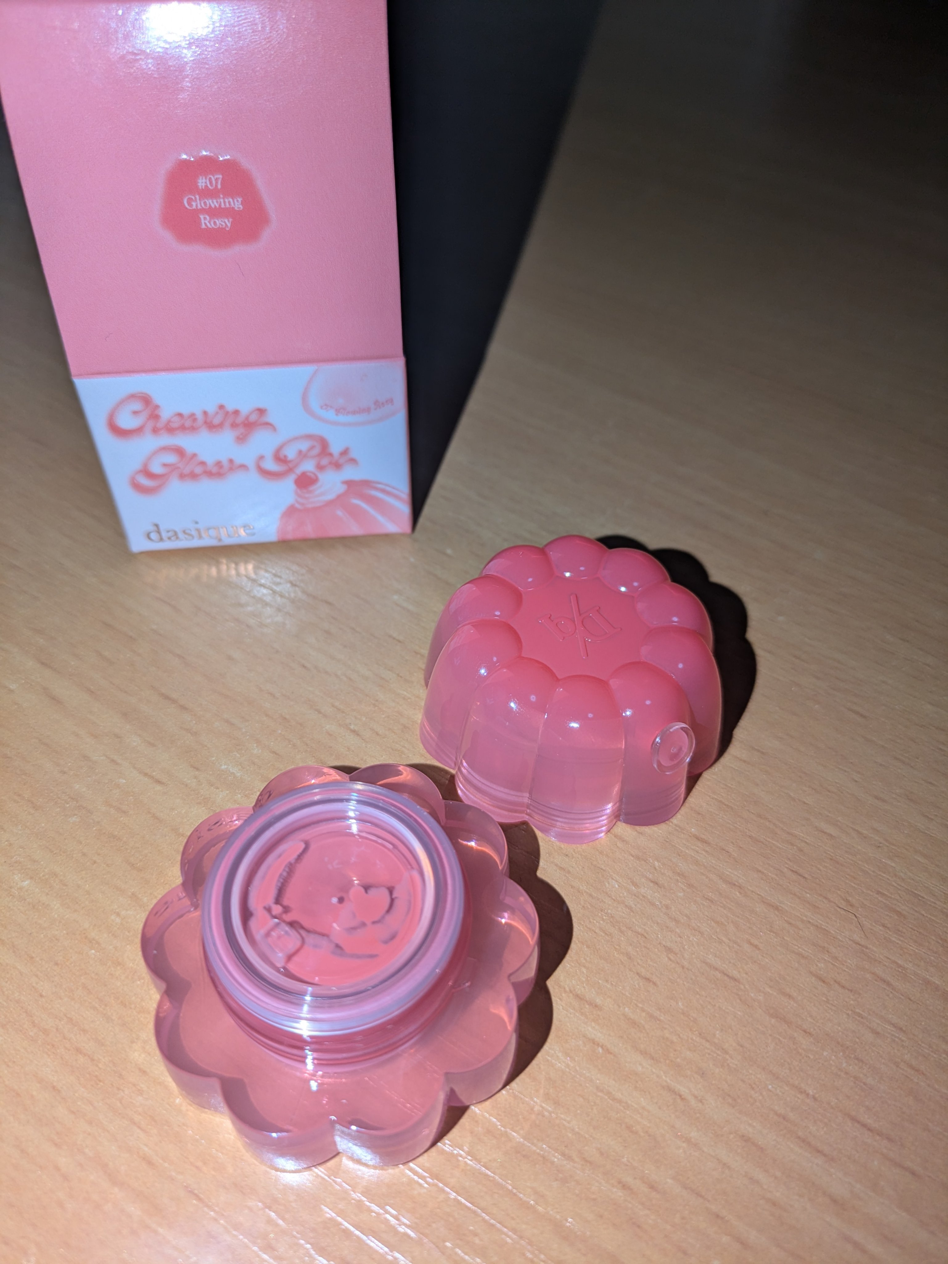 チューインググロウポット 07 グローイングロージー/dasique/口紅を使ったクチコミ（2枚目）