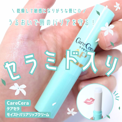 ケアセラ モイストバリアリップクリーム/ケアセラ/リップクリームを使ったクチコミ(1枚目)