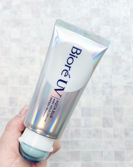 アクアリッチ エアリーホールドクリーム(呼吸感ベールUV)/ビオレ/日焼け止めクリームを使ったクチコミ(1枚目)