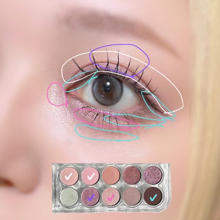 ライトオンアイズシャドウパレット/ルミル/アイシャドウパレットを使ったクチコミ(3枚目)