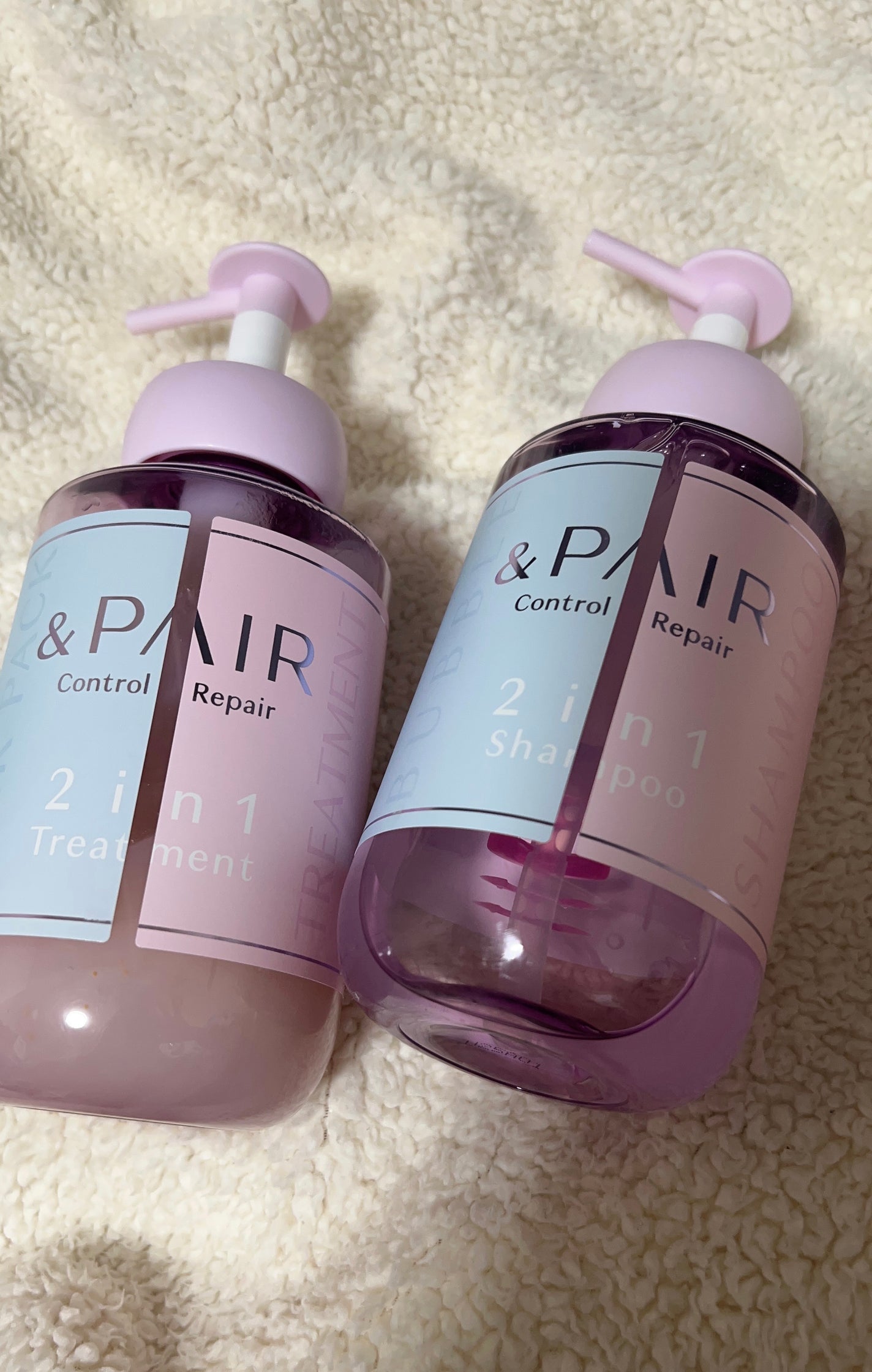 アンドペア コントロール リペア 2in1 シャンプー&ヘアトリートメント/&PAIR/市販シャンプーを使ったクチコミ(1枚目)