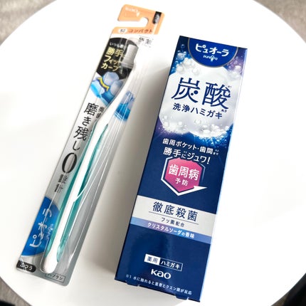 ピュオーラ 炭酸ハミガキ【医薬部外品】/ピュオーラ/歯磨き粉を使ったクチコミ(3枚目)