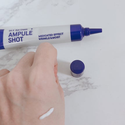 薬用 エフェクト リンクル&モイスト アイクリーム/AMPULE SHOT/アイケア・アイクリームを使ったクチコミ(4枚目)