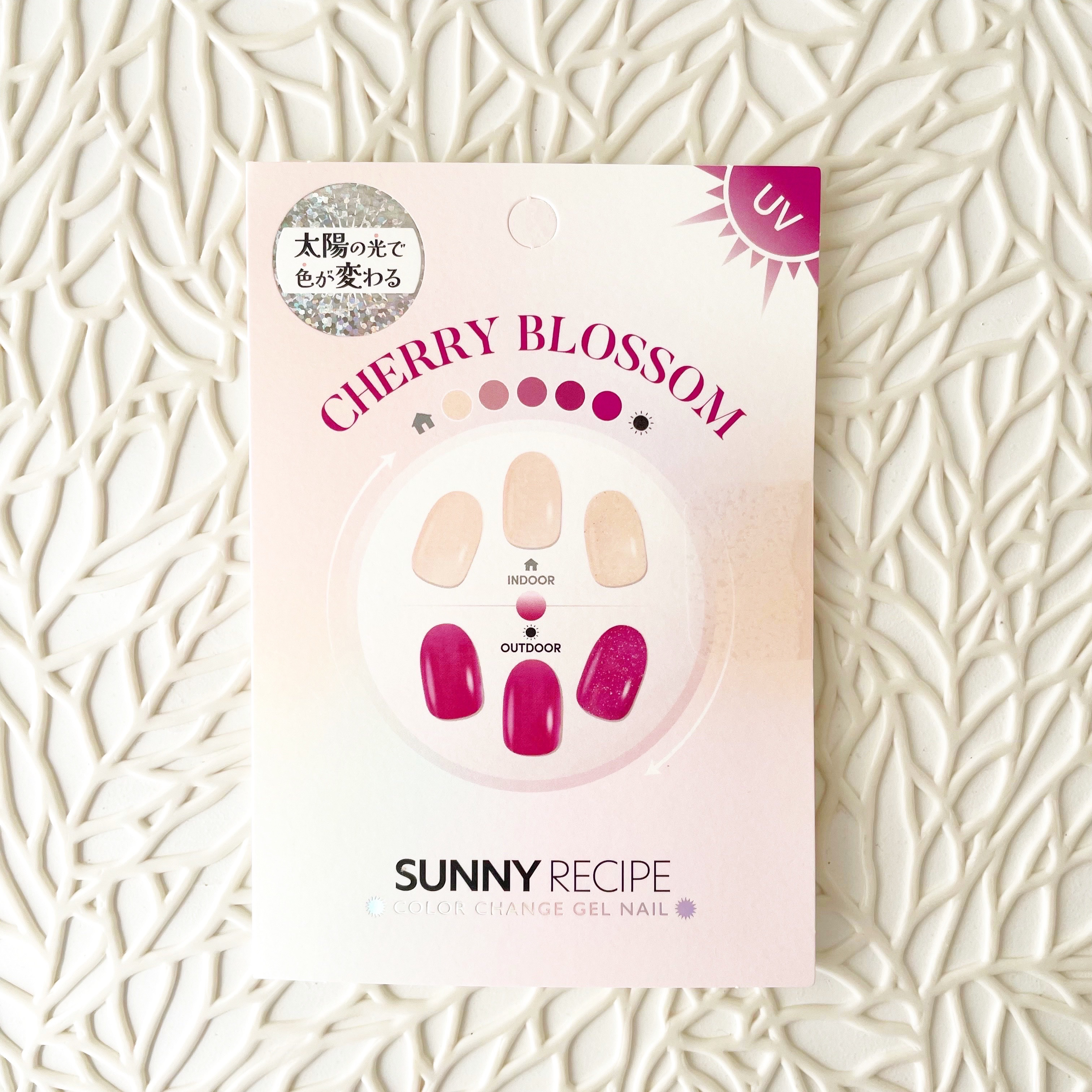 SUNNY RECIPE COLOR CHANGE GEL NAIL Cherry Blossom/SUNNY RECIPE/ネイルシールを使ったクチコミ（3枚目）