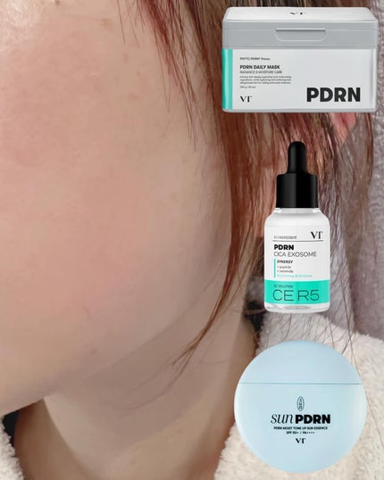 PDRN モイスト トーンアップ サン エッセンス/VT/日焼け止めローションを使ったクチコミ(1枚目)