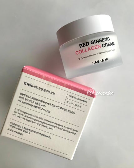 LAB 1899 RED GINSENG コラーゲンクリーム/LAB 1899/フェイスクリームを使ったクチコミ(3枚目)