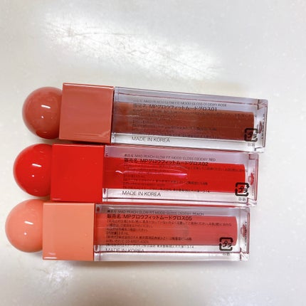 マッドピーチグロウフィットムードグロス/MAD PEACH/リップグロスを使ったクチコミ(2枚目)