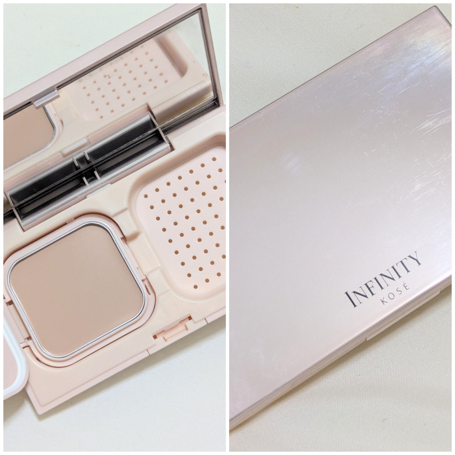 モイスチュア コンセントレート エマルジョン パクト/インフィニティ/クリーム・エマルジョンファンデーションを使ったクチコミ（3枚目）