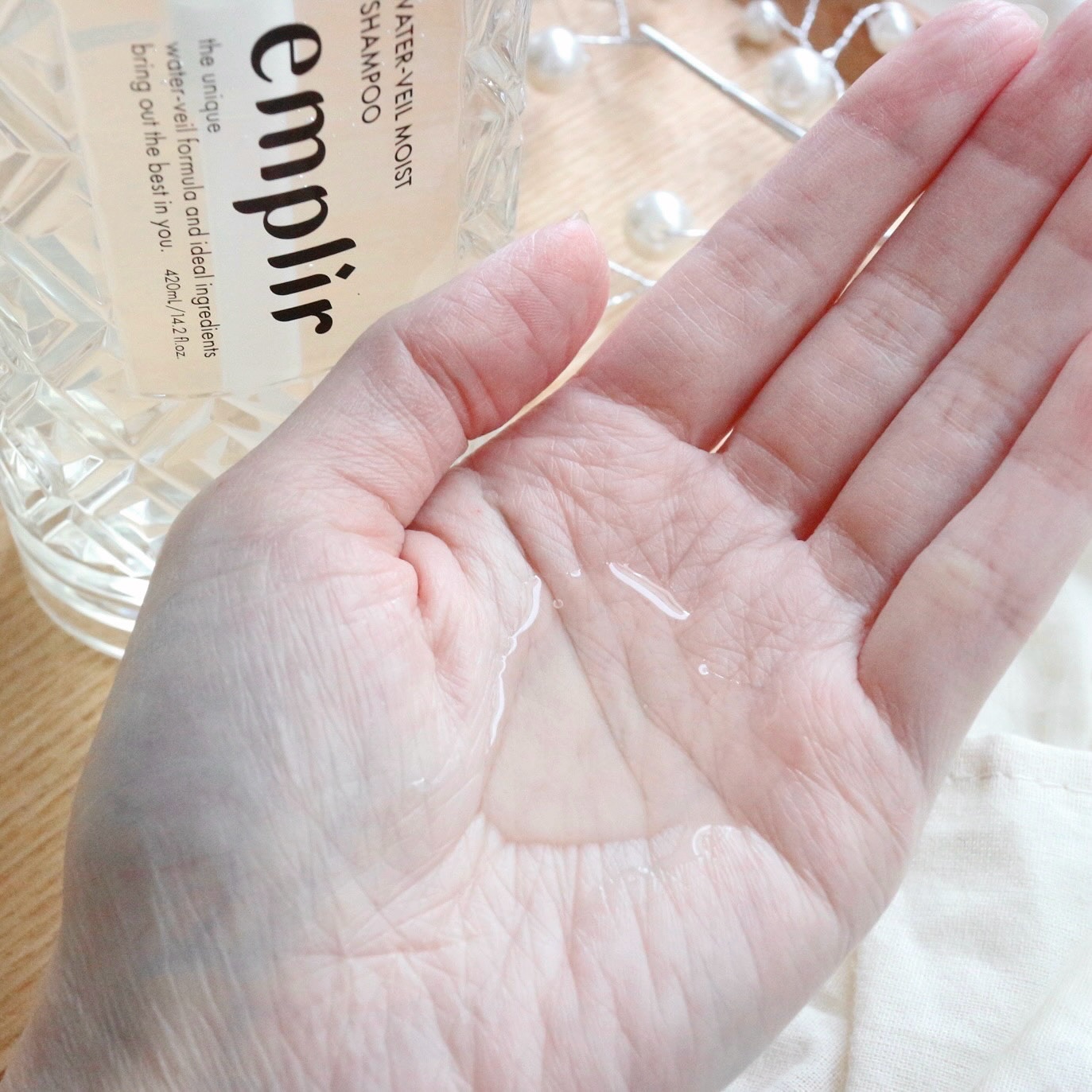 ウォーターベール　モイストシャンプー／トリートメント/emplir/市販シャンプーを使ったクチコミ（3枚目）