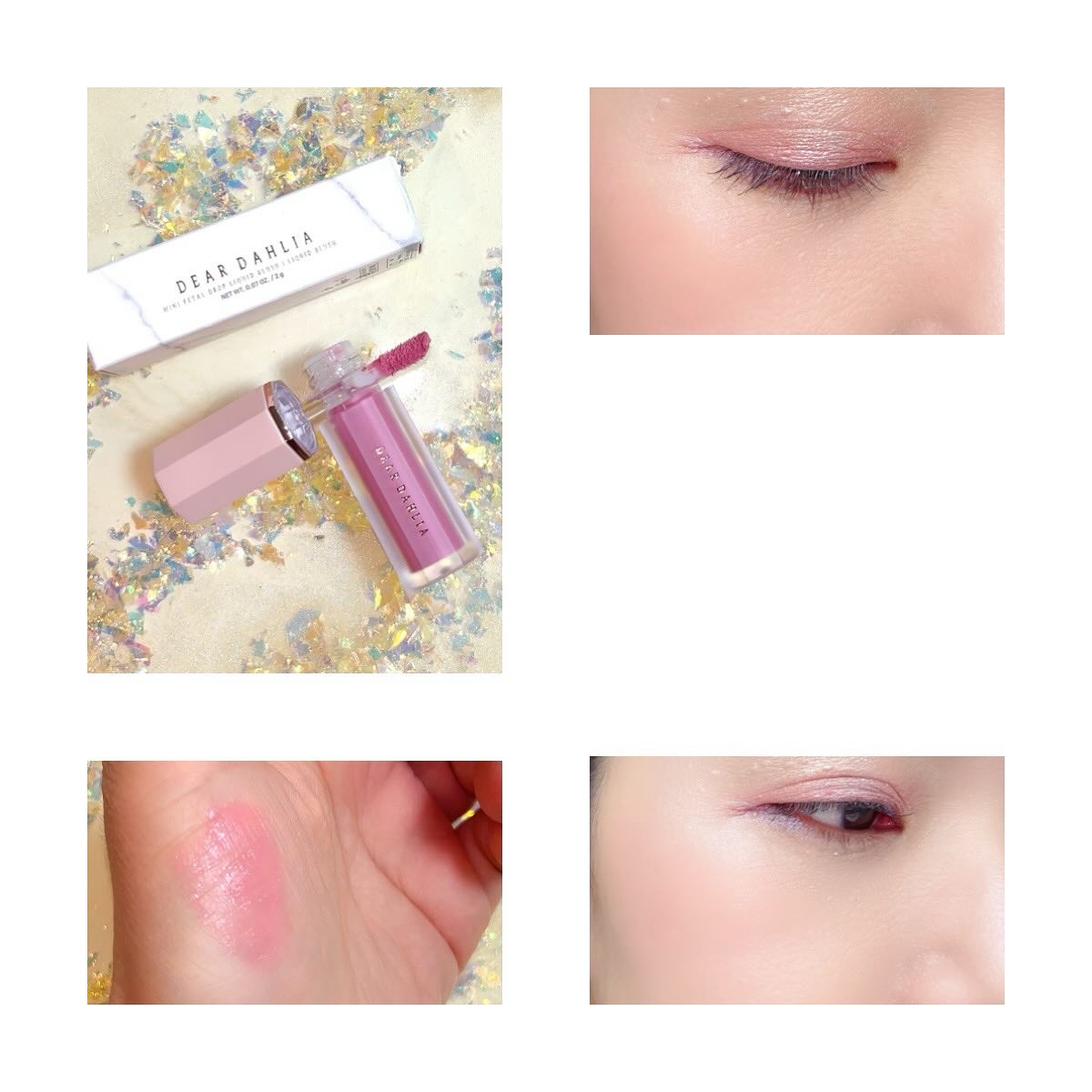 ペタルドロップリキッドブラッシャー タフィー(TAFFY)/DEAR DAHLIA/リキッドチークを使ったクチコミ（2枚目）
