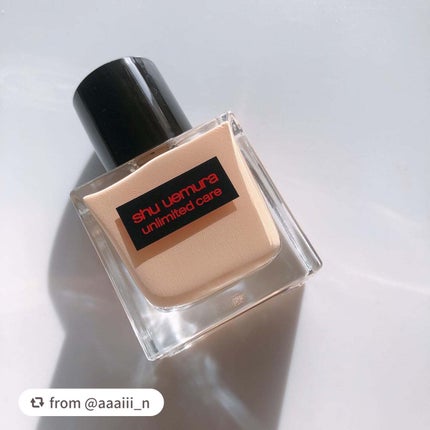 アンリミテッド ケア ツヤ セラム ファンデーション/shu uemura/リキッドファンデーションを使ったクチコミ(2枚目)