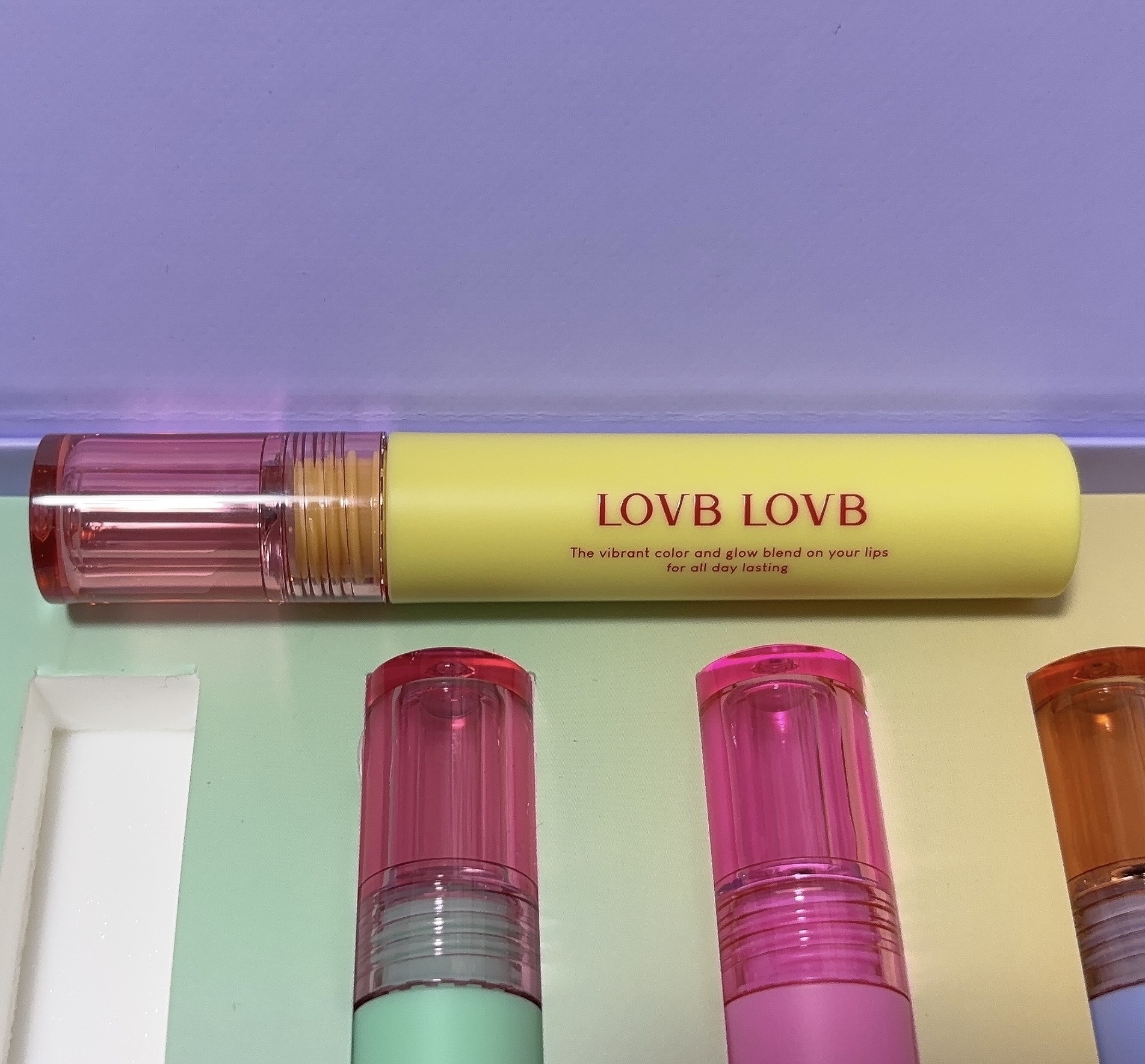 Pudding Glow Tint/LOVBLOVB/口紅を使ったクチコミ（3枚目）