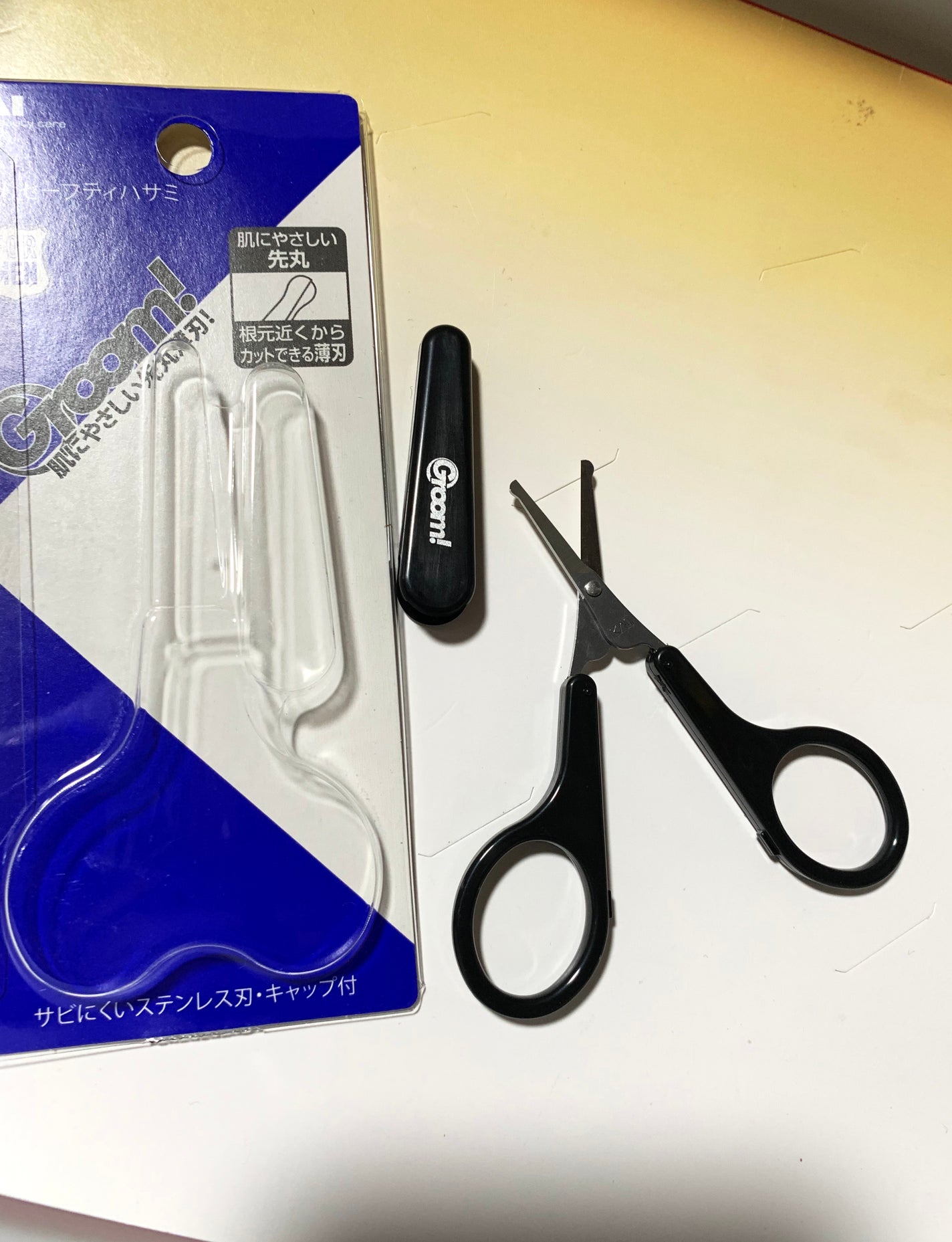 Groom! クシ付きマユハサミ/貝印/その他化粧小物を使ったクチコミ(3枚目)