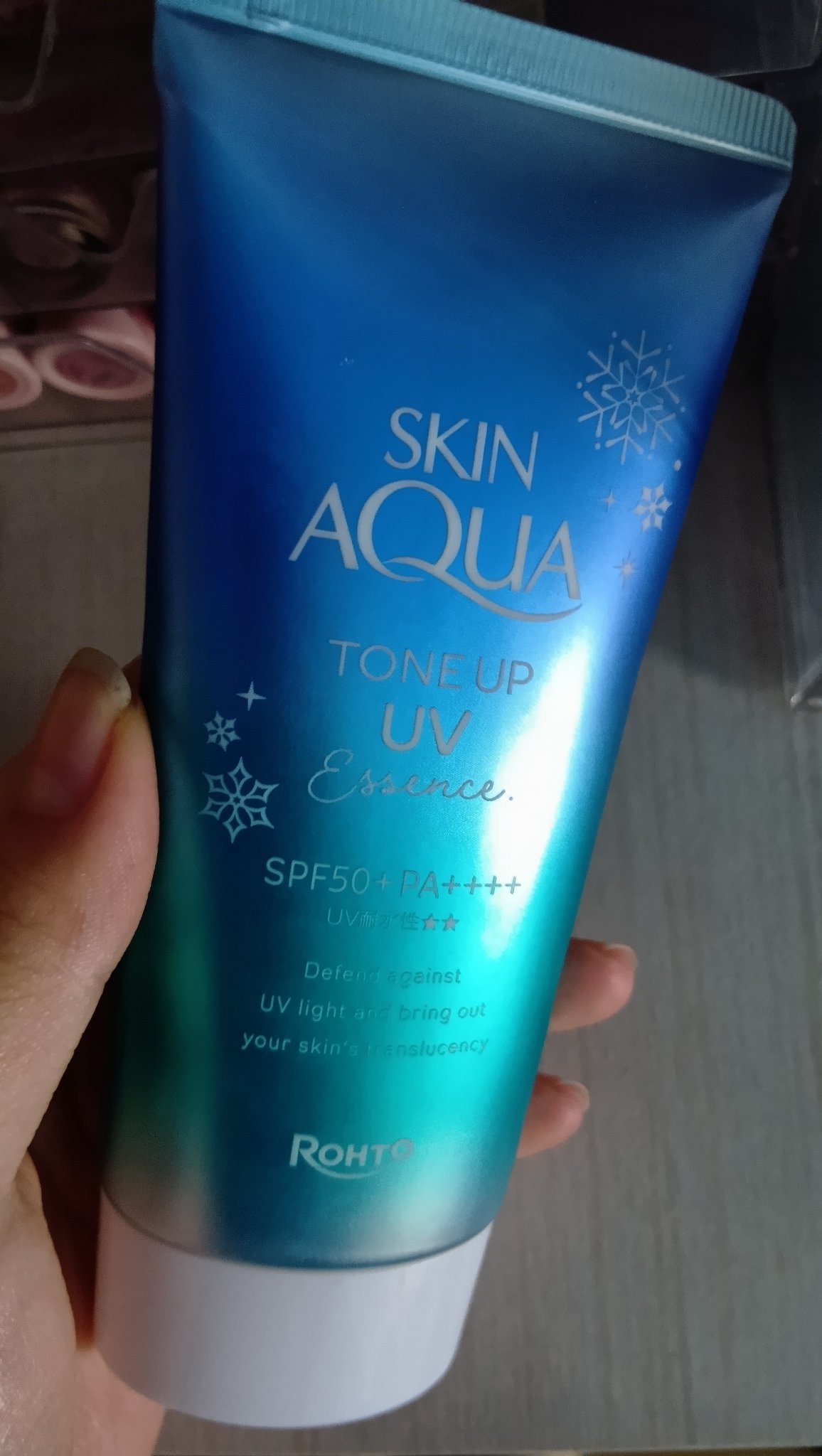 スキンアクア トーンアップUVエッセンス/スキンアクア/日焼け止めクリームを使ったクチコミ（1枚目）