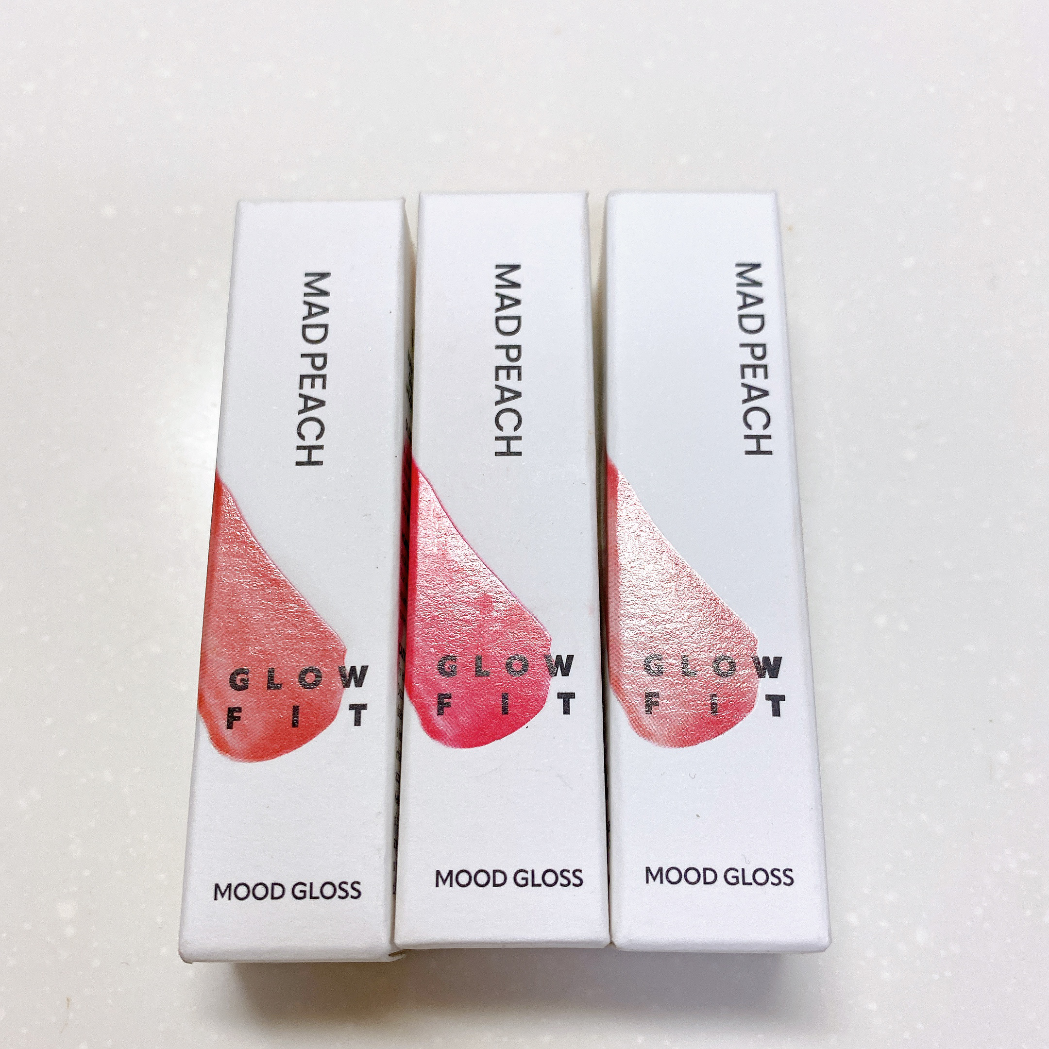 マッドピーチグロウフィットムードグロス/MAD PEACH/リップグロスを使ったクチコミ（3枚目）