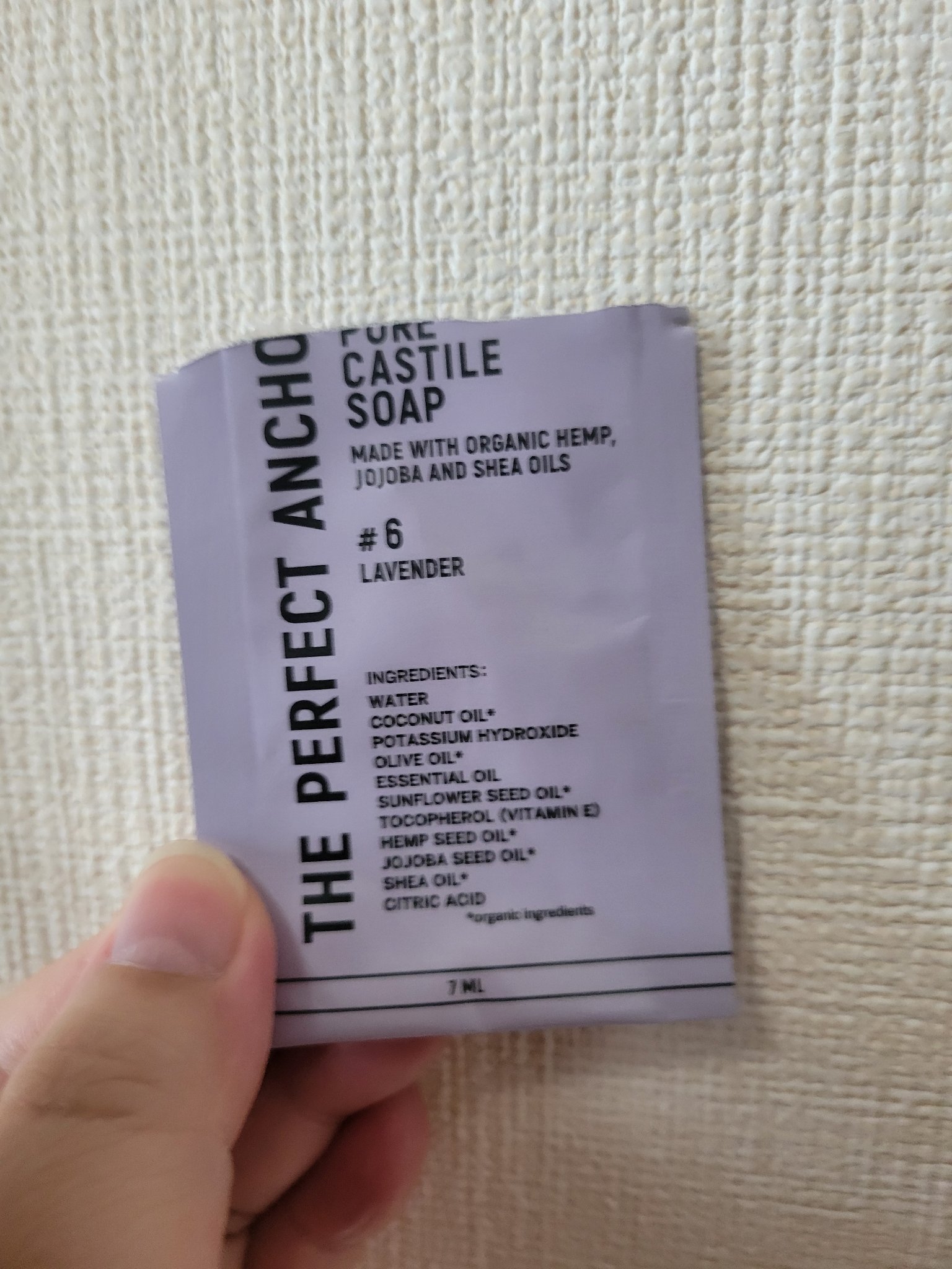 ザ・パーフェクトアンカー ラベンダー #6/THE PERFECT ANCHOR/ボディソープを使ったクチコミ（1枚目）