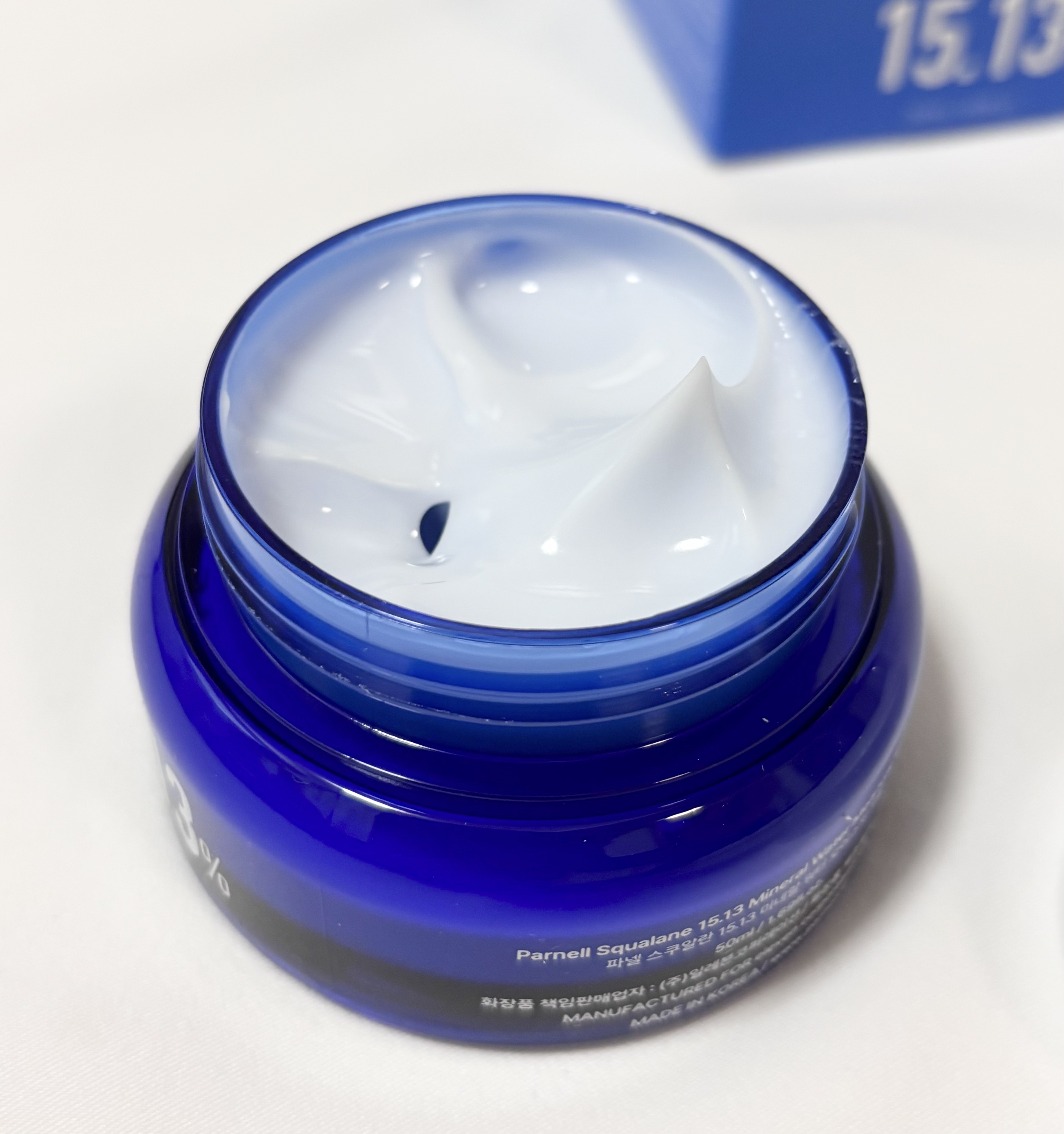 スクワラン 15.13 ミネラルウォーター 保湿ケア クリーム/parnell/フェイスクリームを使ったクチコミ（2枚目）