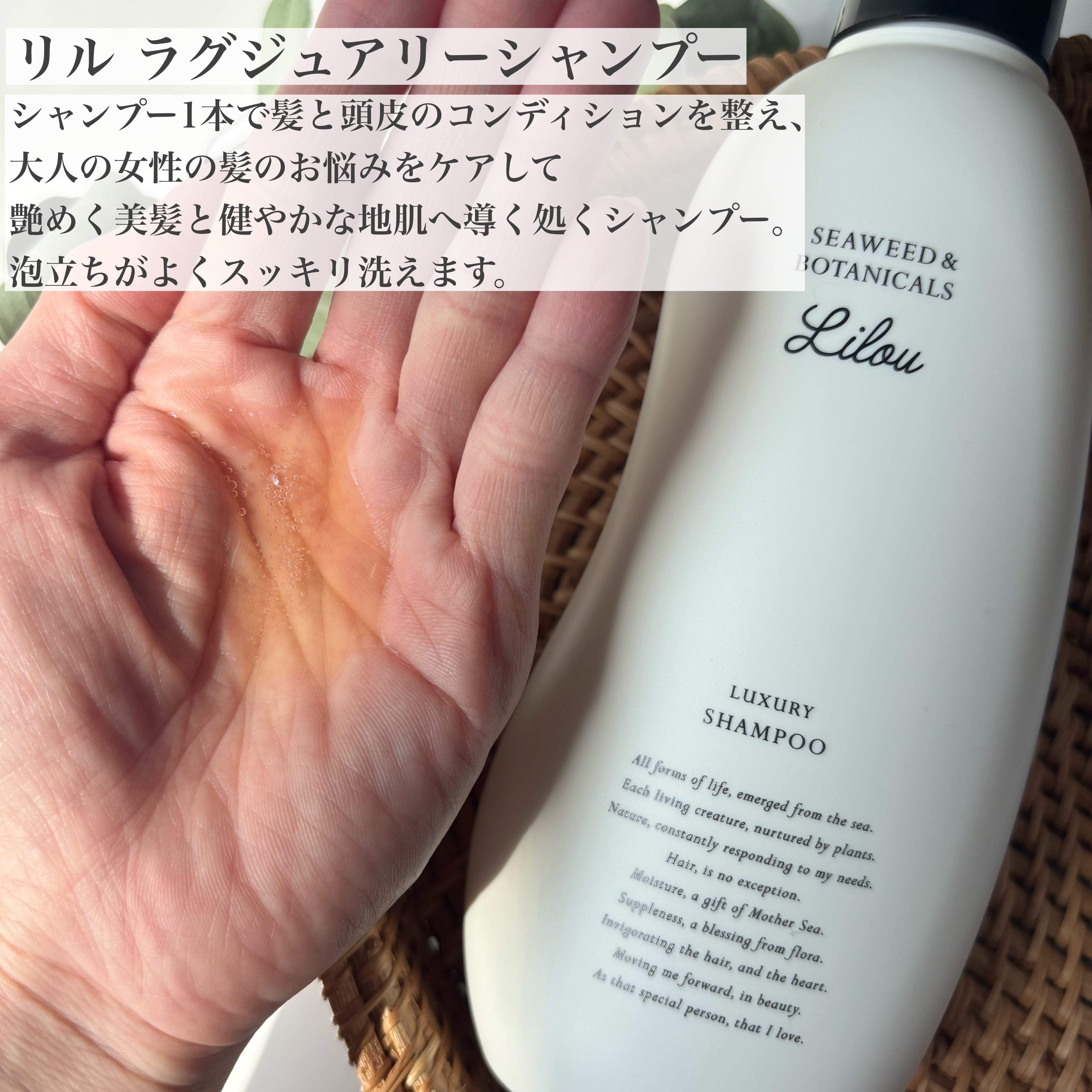 Lilou リル ラグジュアリーシャンプー/トリートメント/Lilou/市販シャンプーを使ったクチコミ（2枚目）