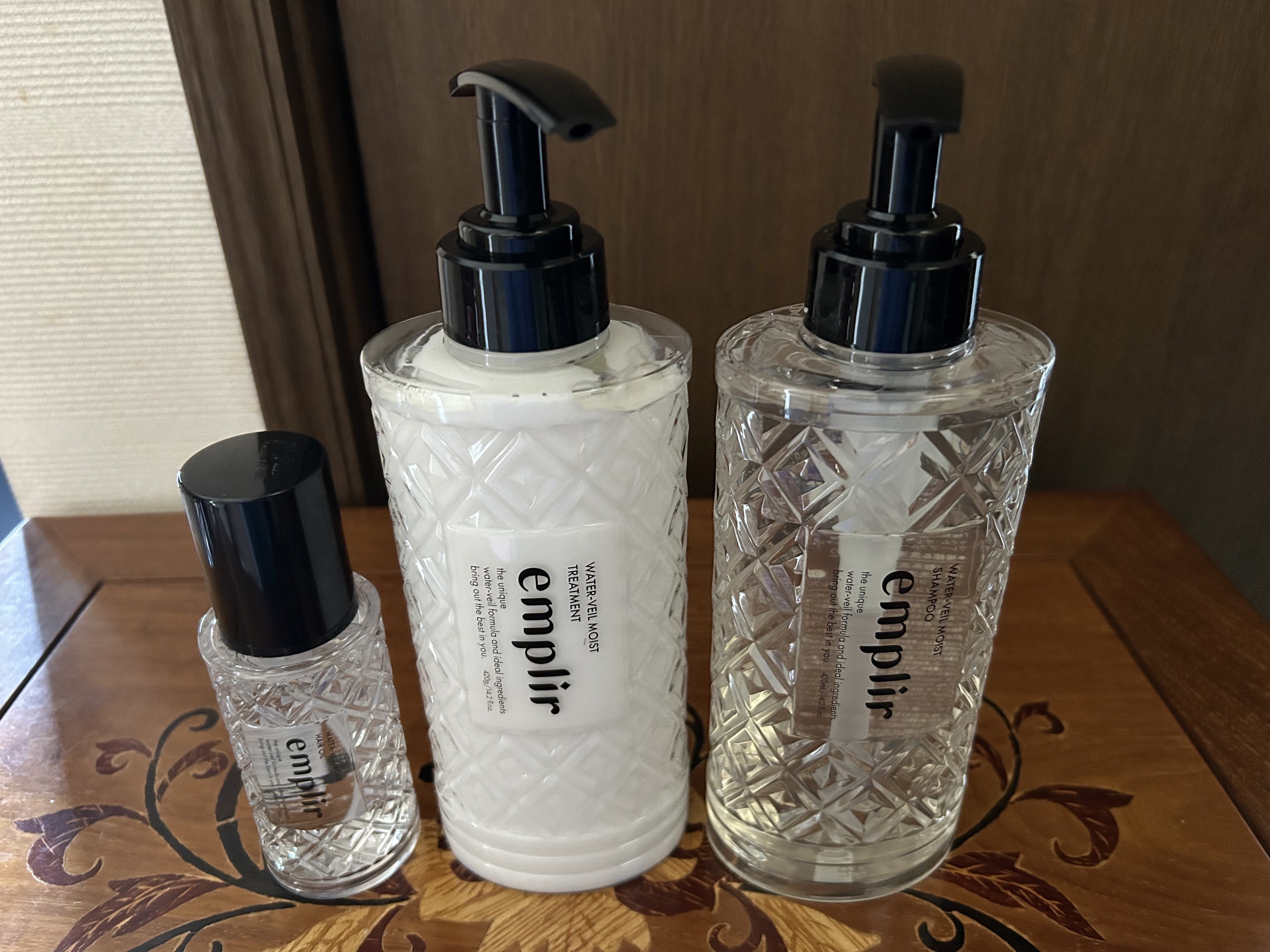 ウォーターベール　モイストヘアオイル/emplir/ヘアオイルを使ったクチコミ（1枚目）