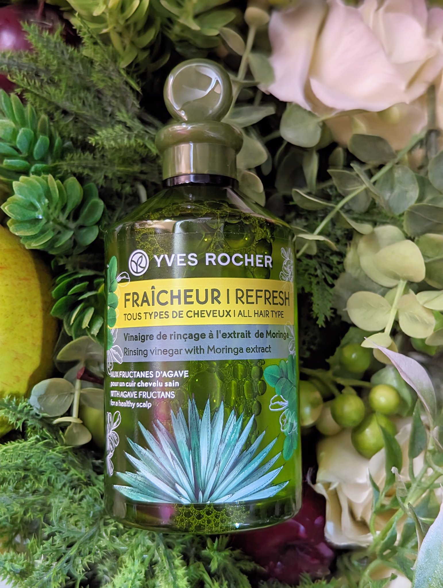 リンシングビネガー ピュアリフレッシュ うるツヤモリンガ /イヴ・ロシェ/洗い流すヘアトリートメントを使ったクチコミ（1枚目）