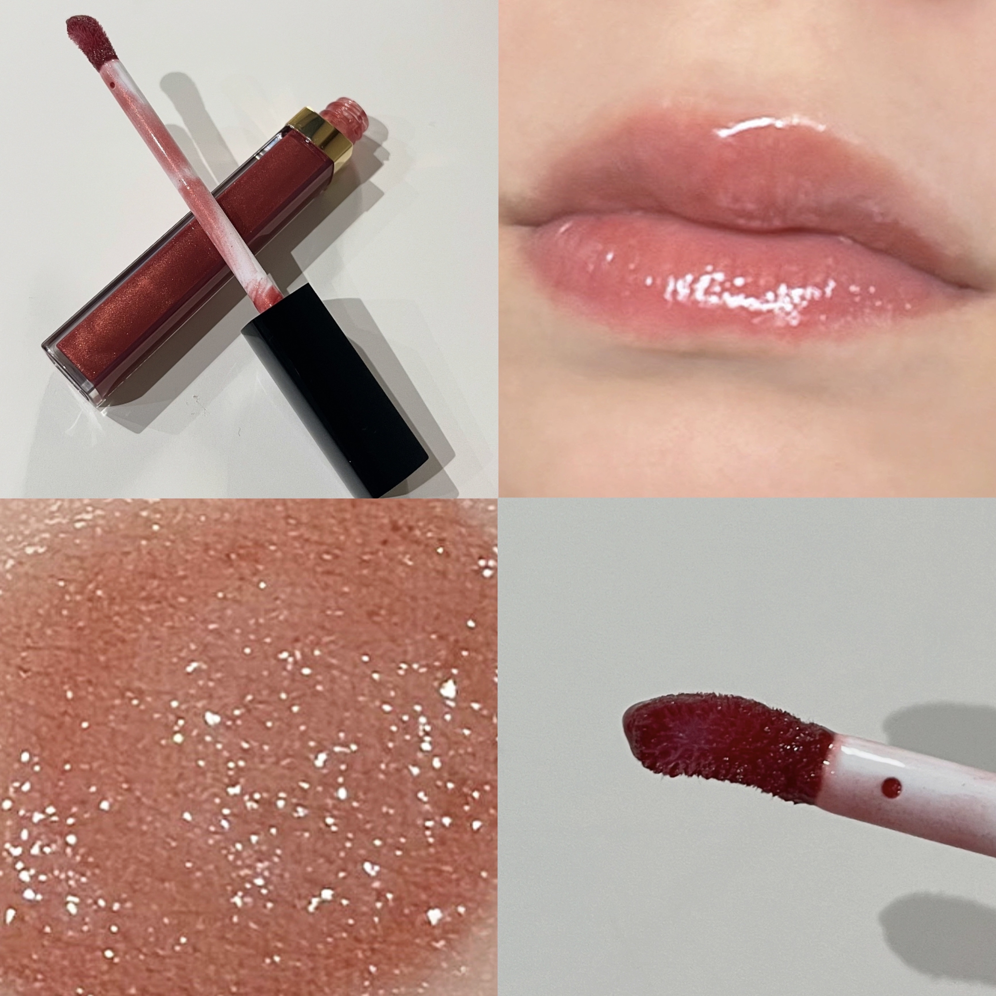 ルージュ ココ グロス 724 バーント シュガー/CHANEL/リップグロスを使ったクチコミ（2枚目）