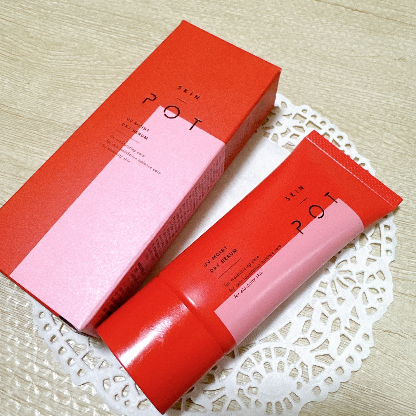 UVモイストデイセラム/SKIN POT/日焼け止めローションを使ったクチコミ(2枚目)