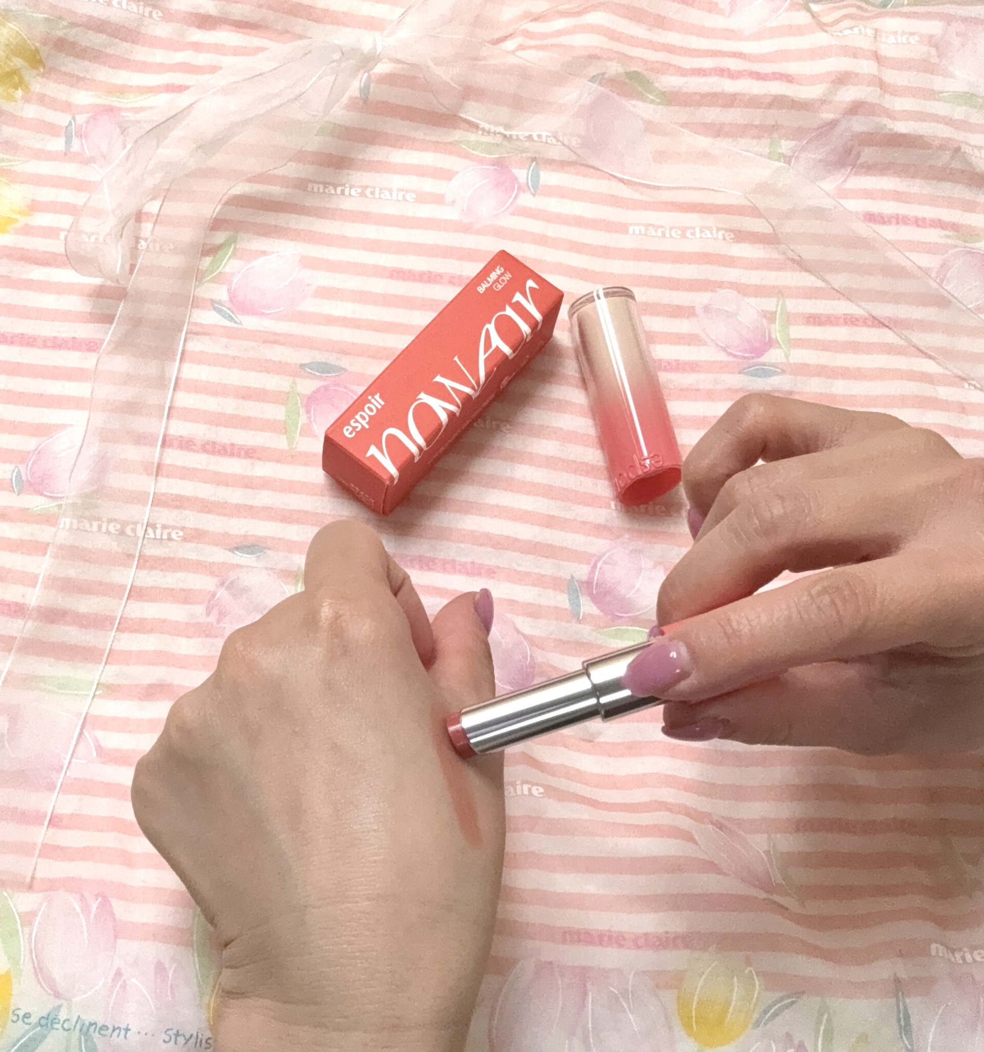 ノーウェアリップスティック バーミンググロー/espoir/口紅を使ったクチコミ（3枚目）