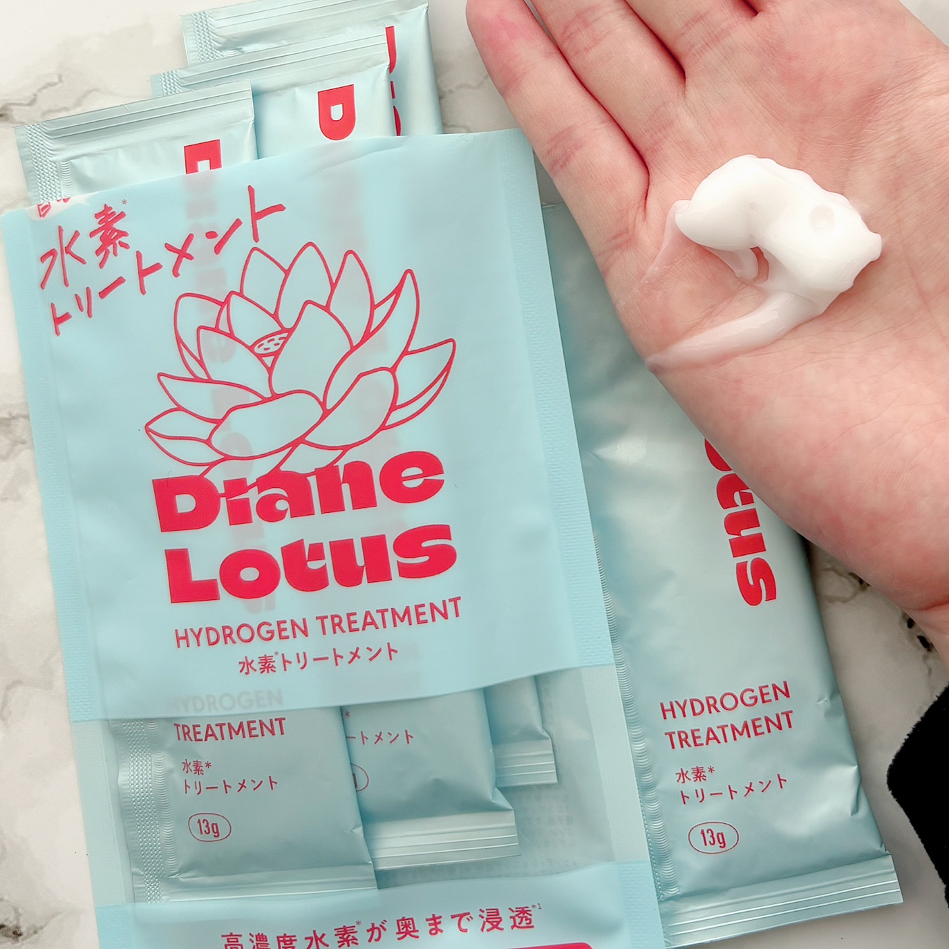 ロータス 水素トリートメント ティー＆シトラスの香り/ダイアン/洗い流すヘアトリートメントを使ったクチコミ（2枚目）