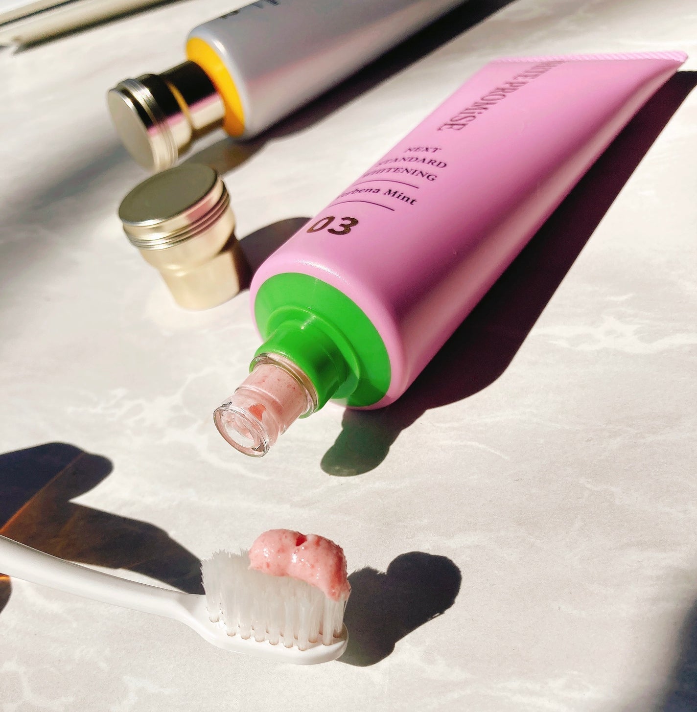 ホワイトプロミス 美白*+口臭ケア/WHiTE PROMiSE/歯磨き粉を使ったクチコミ(4枚目)