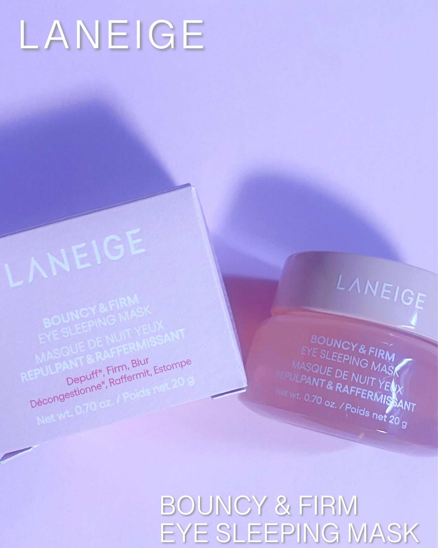 バウンシーアイスリーピングマスク/LANEIGE/アイケア・アイクリームを使ったクチコミ（1枚目）
