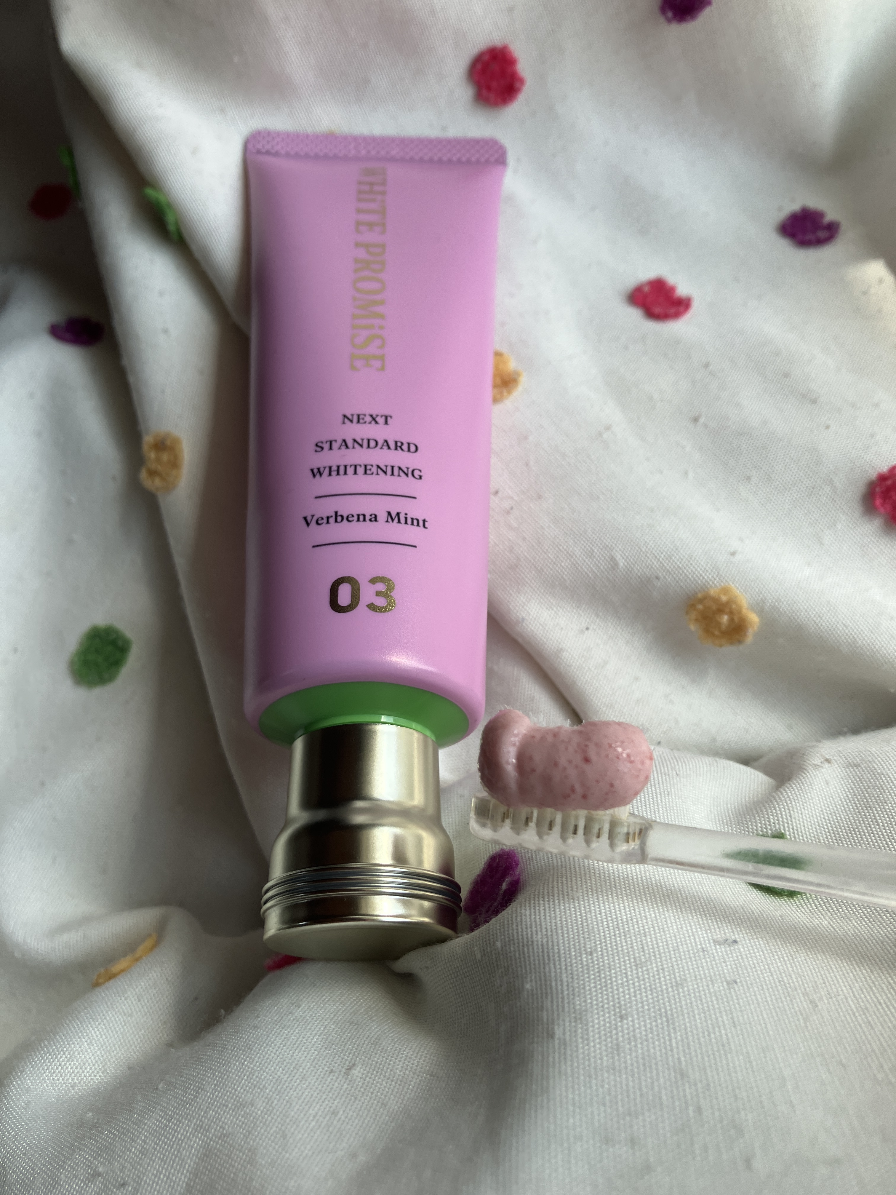 ホワイトプロミス  美白*＋むし歯予防*/WHiTE PROMiSE/歯磨き粉を使ったクチコミ（3枚目）