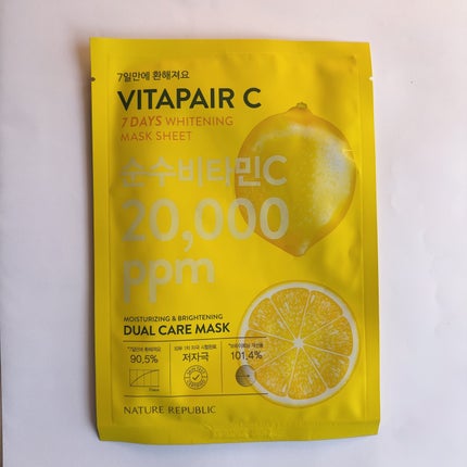 ビタペアC 7DAYS ホワイトニングマスクシート/ネイチャーリパブリック/シートマスク・パックを使ったクチコミ(1枚目)