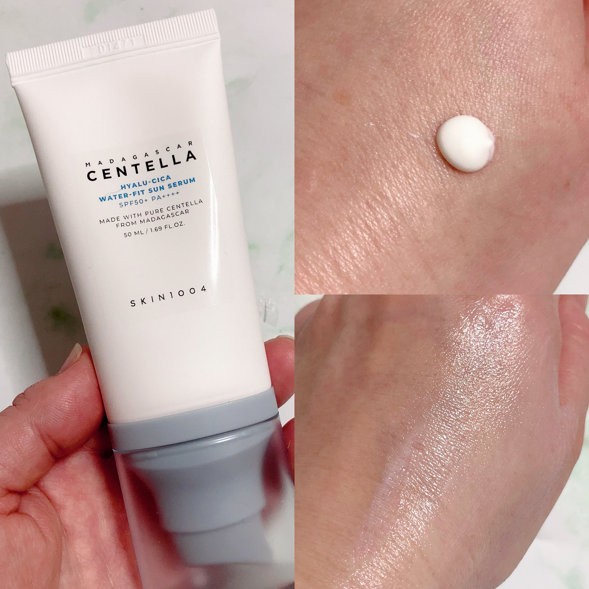 ヒアルーシカ ウォーターフィット サンセラム/SKIN1004/日焼け止めローションを使ったクチコミ（2枚目）