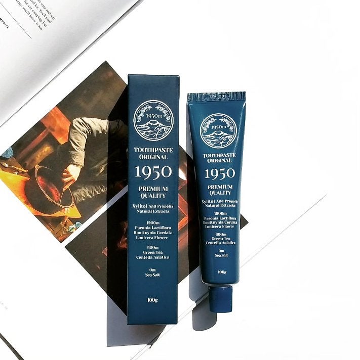 チェジュミネラルソルトブルーオーガニック歯磨き粉/1950/歯磨き粉を使ったクチコミ(2枚目)