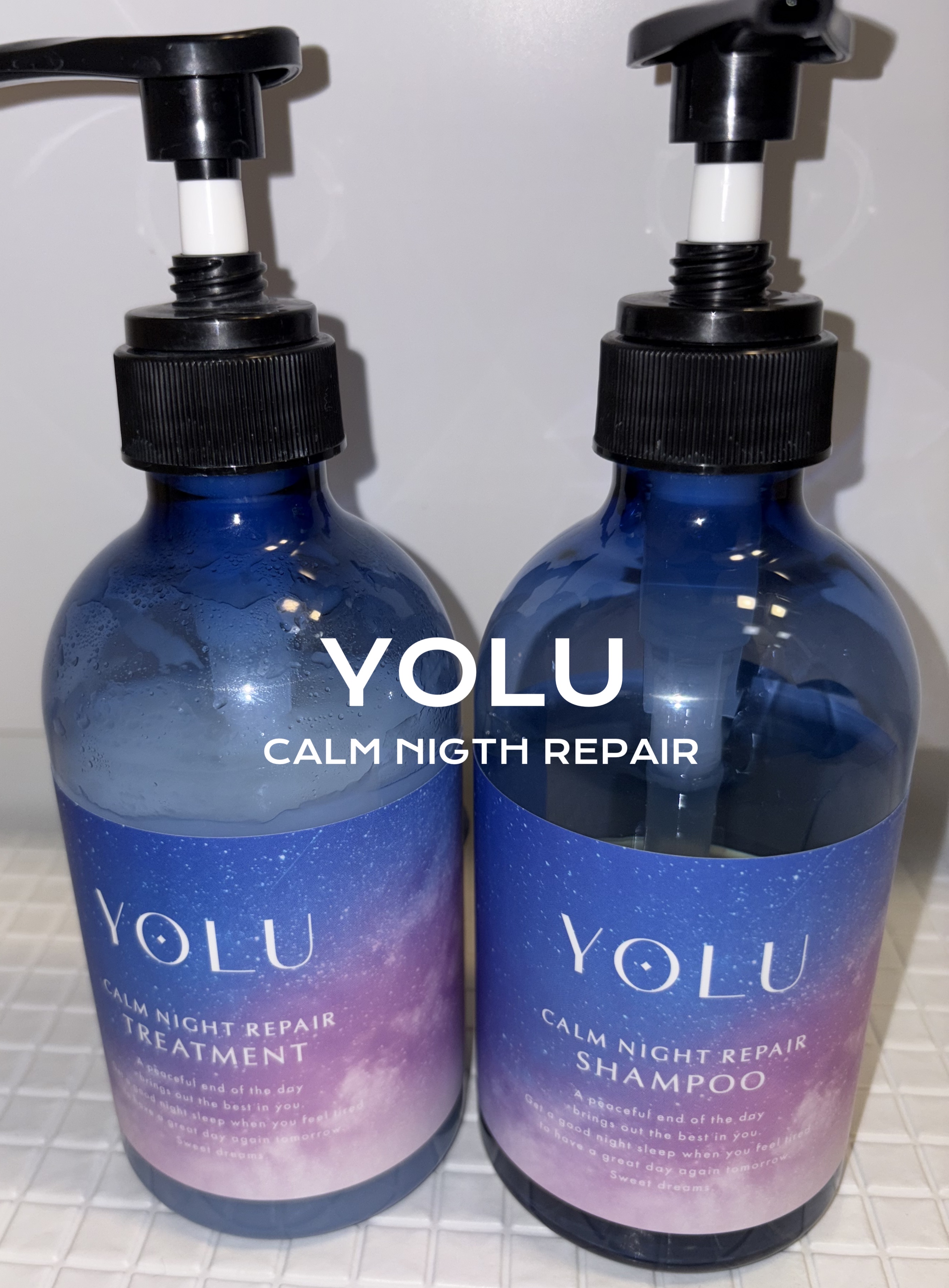 カームナイトリペアシャンプー／トリートメント/YOLU/シャンプー・コンディショナーを使ったクチコミ（1枚目）