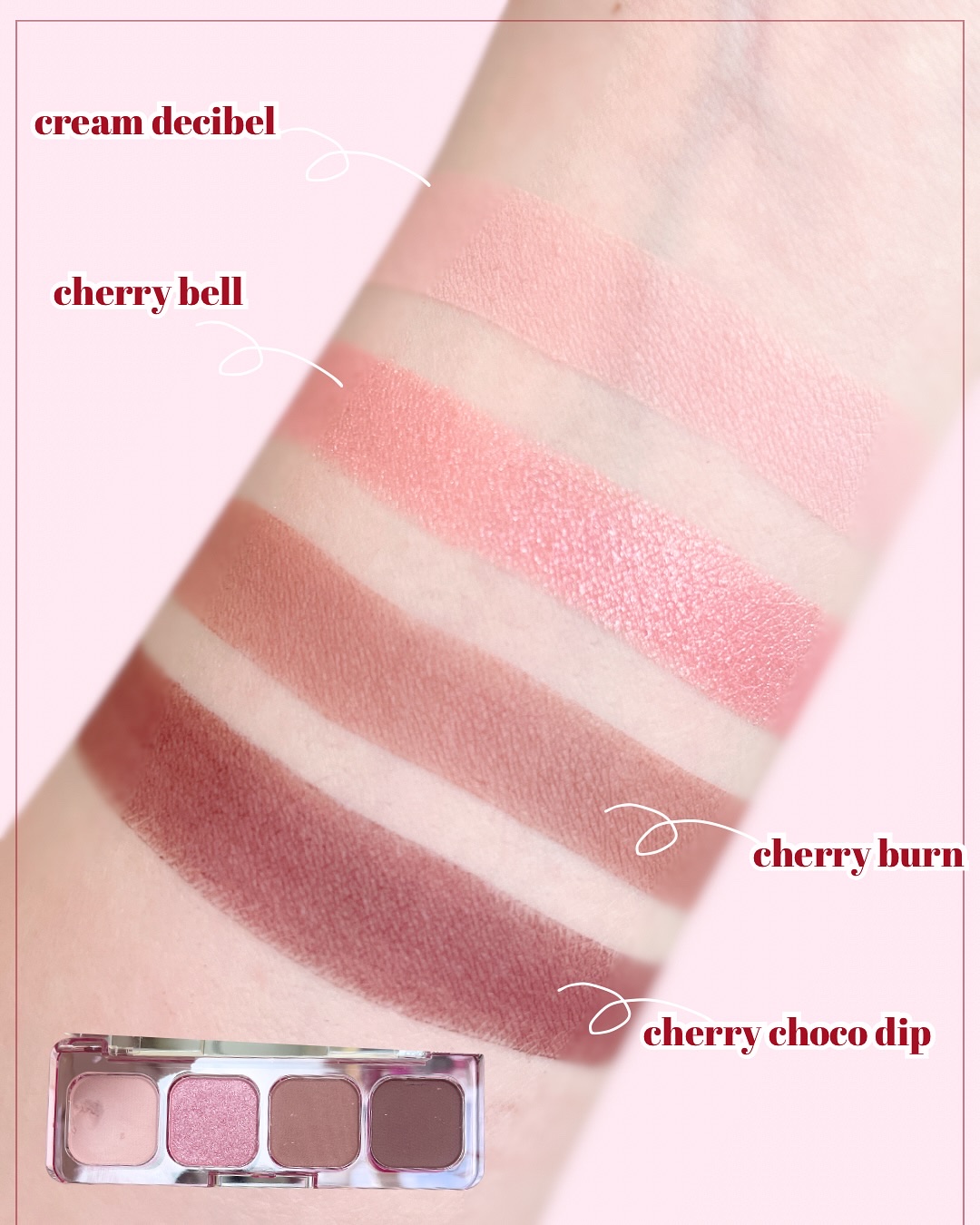 MOOD IT PALETTE 05#CHERISH IT/lilybyred/アイシャドウパレットを使ったクチコミ（2枚目）