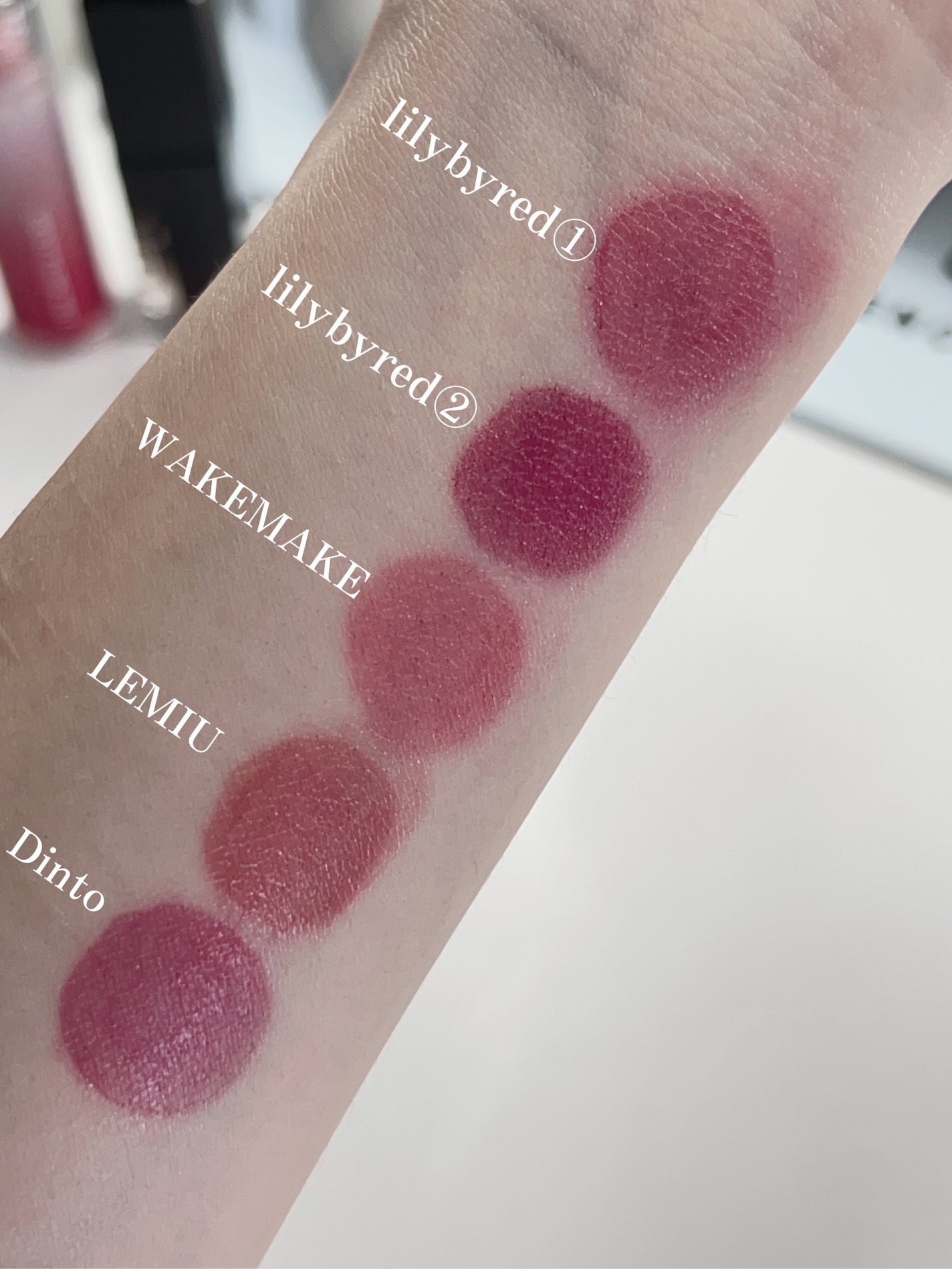 ブラッディライアー コーティングティント/lilybyred/リップティントを使ったクチコミ(3枚目)