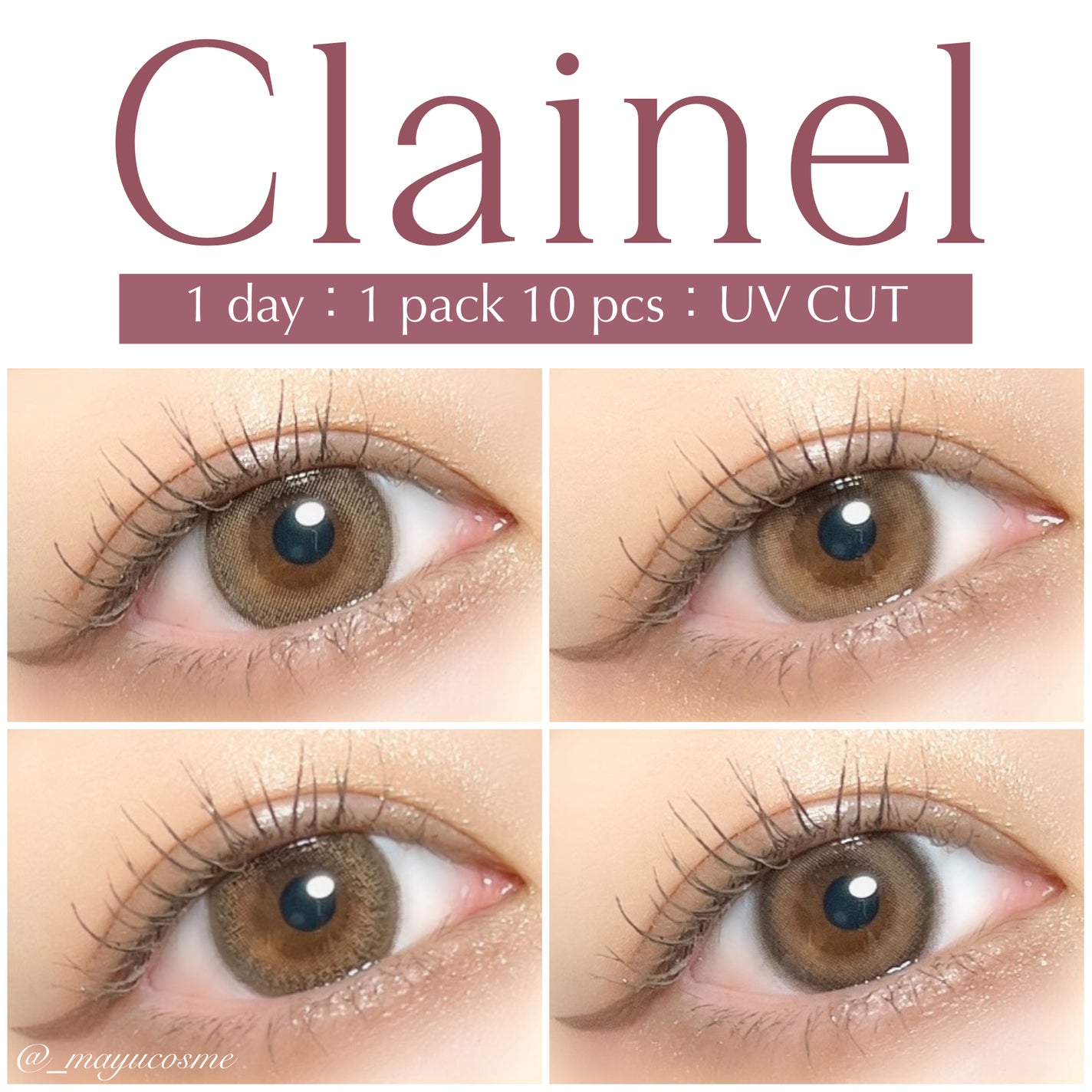 Clainel 1DAY/Clainel/ワンデー(1DAY)カラコンを使ったクチコミ(1枚目)