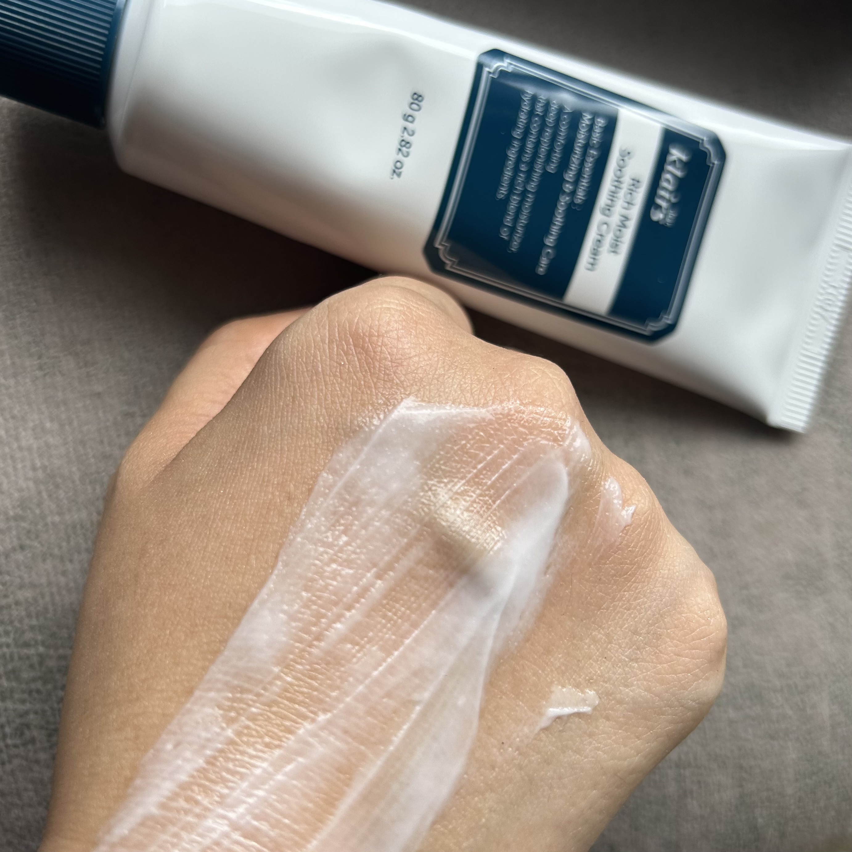 リッチモイストスージングクリーム(80ml)/Klairs/フェイスクリームを使ったクチコミ（3枚目）