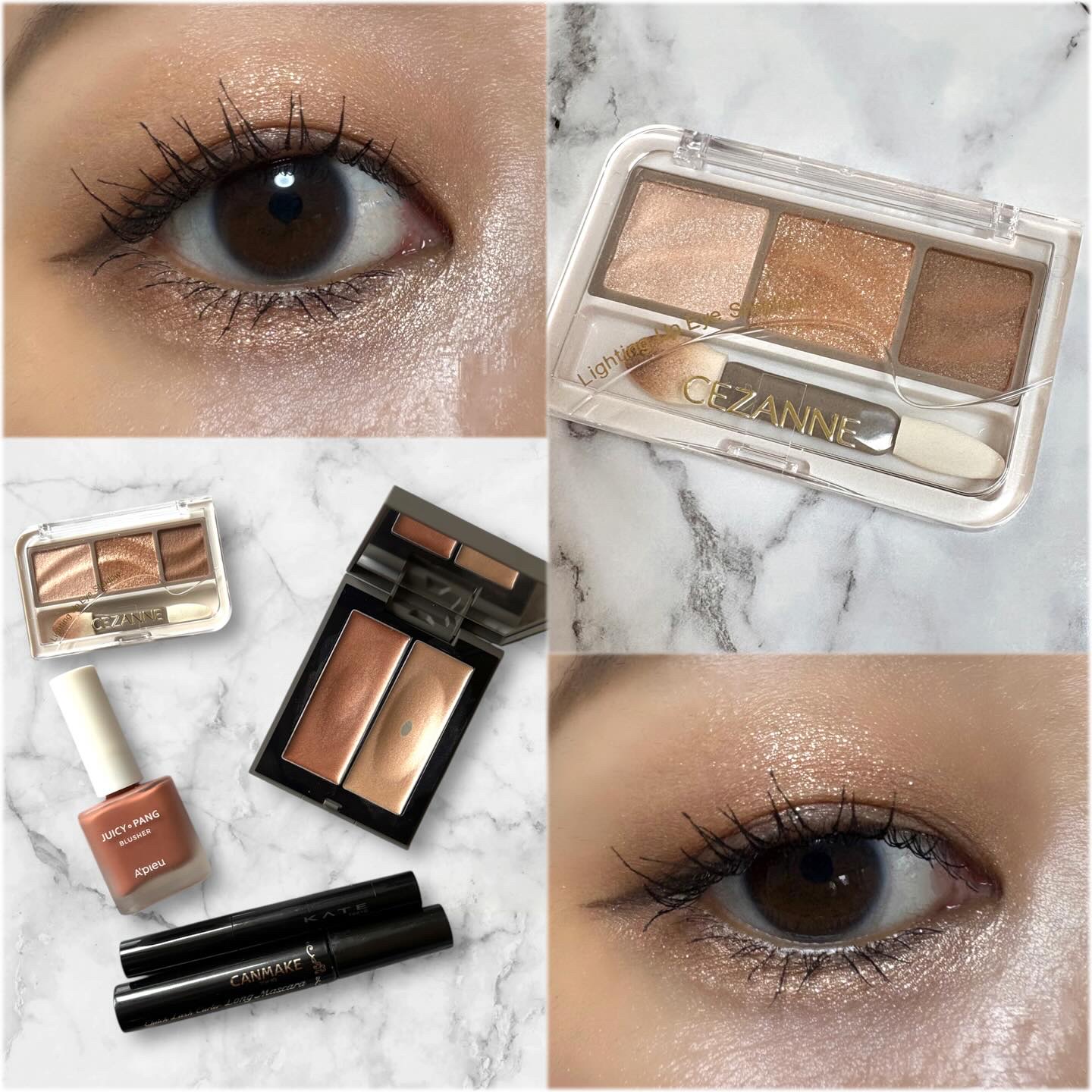 THREE シマリング グロー デュオ/THREE/クリームハイライトを使ったクチコミ（1枚目）