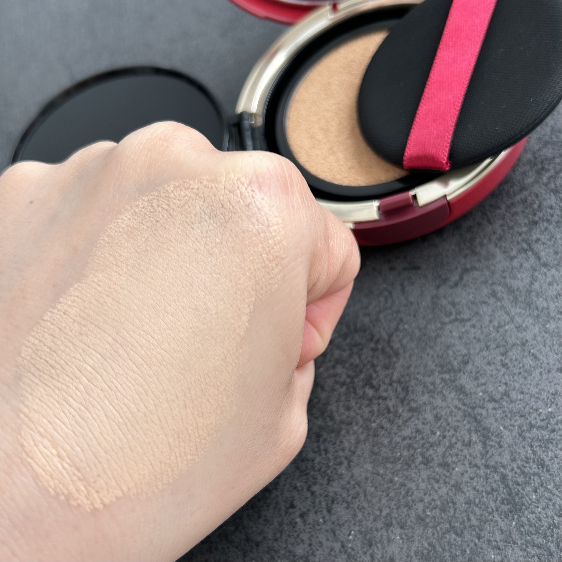 インテグレート プロフィニッシュクッション/インテグレート/クッションファンデーションを使ったクチコミ（3枚目）