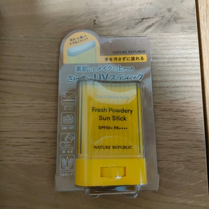 パウダリーUVアロエスティック SPF50+/PA++++/ネイチャーリパブリック/日焼け止めスティックを使ったクチコミ(1枚目)