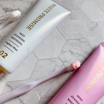 ホワイトプロミス 美白*+むし歯予防*/WHiTE PROMiSE/歯磨き粉を使ったクチコミ(3枚目)