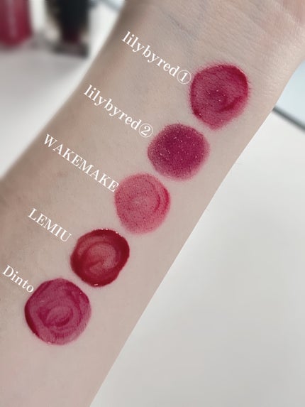 ブラッディライアー コーティングティント/lilybyred/リップティントを使ったクチコミ(2枚目)