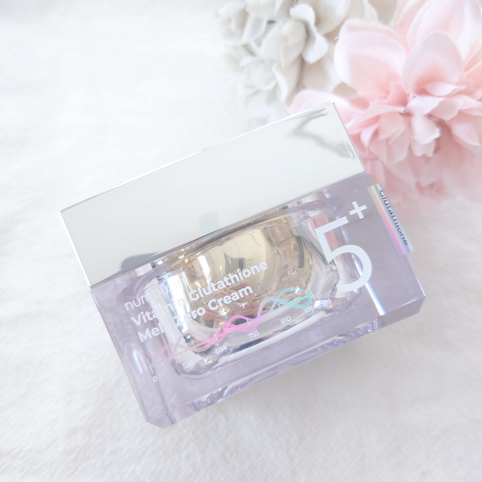 5番 白玉グルタチオンCメラゼロクリーム/numbuzin/フェイスクリームを使ったクチコミ（2枚目）